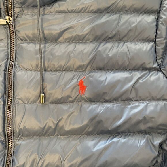 Polo Ralph Lauren Packable Hooded Jacket Coat Puffer Big Tall $228 Blue - Picture 2 of 5